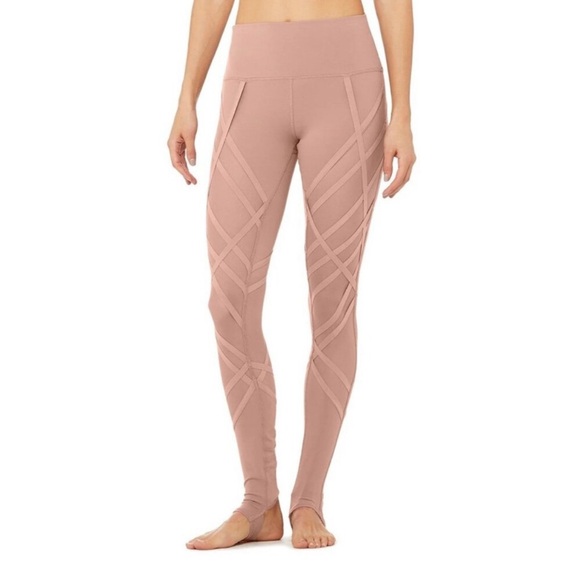 Alo Yoga High Waisted Wrapped Leggings with Stirrups - Picture 1 of 3